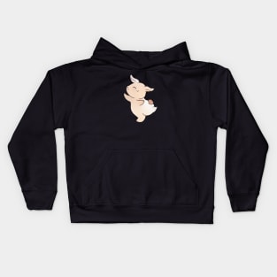 Happy Dance Rabbit | Claude the Bunny  | Bunniesmee Kids Hoodie